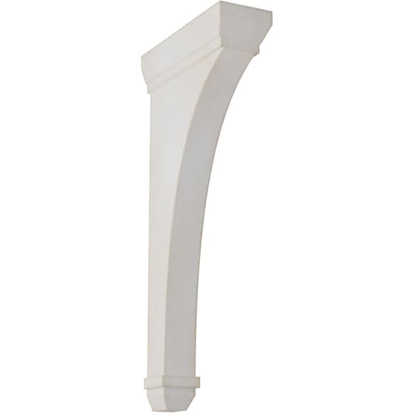 Ekena Millwork 2 1/4"W x 7"D x 14"H Stockport Wood Vintage Decor Bracket, Chalk Dust White BKTWD02X07X14STWH - main